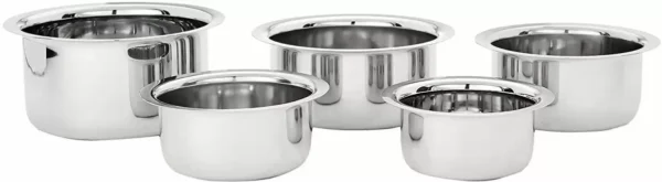 Cookware Set (Stainless Steel, 5 - Piece) - Image 4