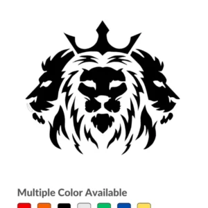 Unleash the King: Radium Lion King Stickers for Bikes & Cars